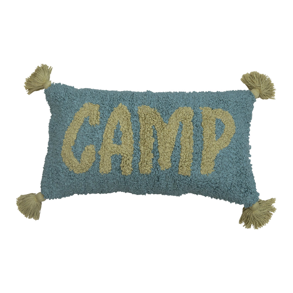 "CAMP" Cotton Pillow